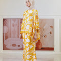 The Galleria Collection Women Saloma Set In Golden Yellow Winter Print - Umbi