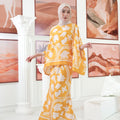 The Galleria Collection Women Saloma Set In Golden Yellow Winter Print - Umbi