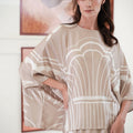 The Galleria Collection Women Saloma Set In Sand Athens Print - Umbi