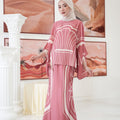 The Galleria Collection Women Saloma Set In Warm Pink Athens Print - Umbi
