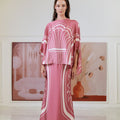 The Galleria Collection Women Saloma Set In Warm Pink Athens Print - Umbi