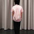 The Huā Collection Boy Holiday Shirt in 韵 Cadence Jacquard Pink - Umbi