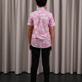 The Huā Collection Boy Holiday Shirt in 熙 Luna Lily - Umbi