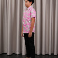 The Huā Collection Boy Holiday Shirt in 熙 Luna Lily - Umbi