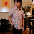 The Huā Collection Boy Holiday Shirt in 熙 Luna Lily - Umbi