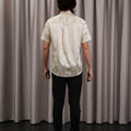 The Huā Collection Men Holiday Shirt in 韵 Cadence Bamboo Sand - Umbi