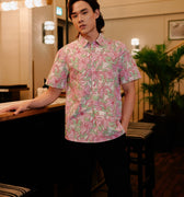 The Huā Collection Men Holiday Shirt in 熙 Luna Lily - Umbi