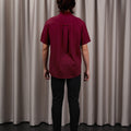 The Huā Collection Men Holiday Shirt in Maroon - Umbi