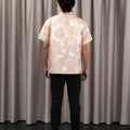 The Huā Collection Men Short Sleeves Samfu in 蕊 Blossom Jacquard Gold - Umbi
