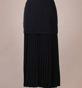The Huā Collection Women Detachable Pleated Skirt in Black - Umbi