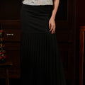 The Huā Collection Women Detachable Pleated Skirt in Black - Umbi