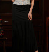 The Huā Collection Women Detachable Pleated Skirt in Black - Umbi