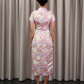 The Huā Collection Women Fitted Cheongsam in 蕊 Blossom Jacquard Lilac - Umbi
