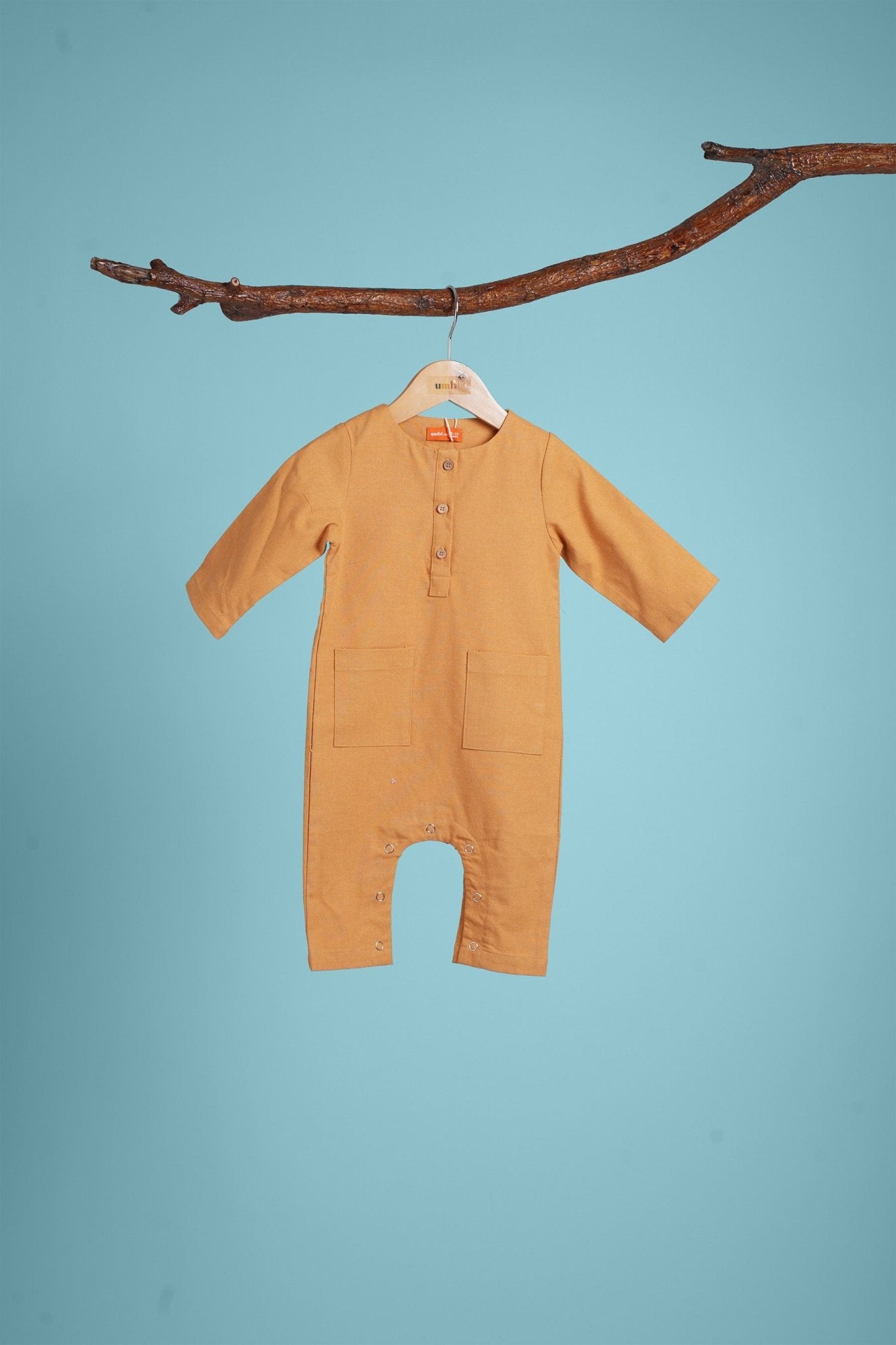 The Kenangan Raya Baby Jumpsuit Brown - Umbi