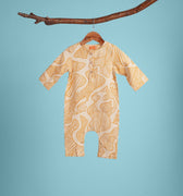 The Kenangan Raya Baby Jumpsuit Gasing Print - Umbi