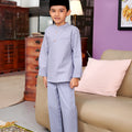The Kenangan Raya Boy Baju Melayu Set Stone Blue - Umbi