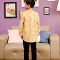 The Kenangan Raya Boy Kurta Top Gasing Print - Umbi
