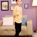 The Kenangan Raya Boy Kurta Top Gasing Print - Umbi