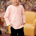 The Kenangan Raya Boy Kurta Top Pink - Umbi