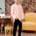 The Kenangan Raya Boy Kurta Top Pink - Umbi