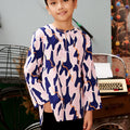 The Kenangan Raya Boy Teluk Belanga Top Marble Print - Umbi