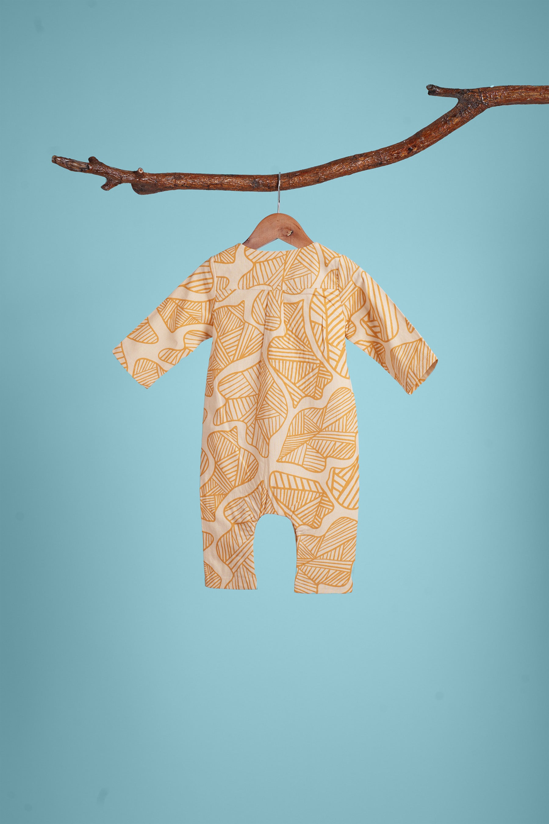 The Kenangan Raya Baby Jumpsuit Gasing Print