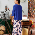 The Kenangan Raya Girl Classic Skirt Marble Print - Umbi