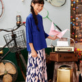 The Kenangan Raya Girl Classic Skirt Marble Print - Umbi