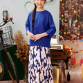 The Kenangan Raya Girl Classic Skirt Marble Print - Umbi