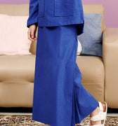 The Kenangan Raya Girl Classic Skirt Royal Blue - Umbi