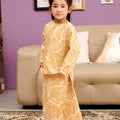 The Kenangan Raya Girl Kurung Top Gasing Print - Umbi