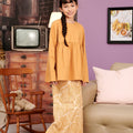 The Kenangan Raya Girl Ruffle Top Brown - Umbi