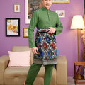 The Kenangan Raya Men Baju Melayu Set Pine Green - Umbi