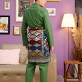 The Kenangan Raya Men Baju Melayu Set Pine Green - Umbi