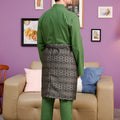 The Kenangan Raya Men Baju Melayu Set Pine Green - Umbi