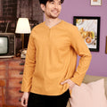 The Kenangan Raya Men Modern Teluk Belanga Top Brown - Umbi