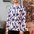 The Kenangan Raya Men Modern Teluk Belanga Top Marble Print - Umbi