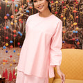 The Kenangan Raya Women Boxy Blouse Pink - Umbi