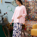 The Kenangan Raya Women Boxy Blouse Pink - Umbi