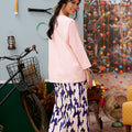 The Kenangan Raya Women Boxy Blouse Pink - Umbi