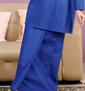 The Kenangan Raya Women Classic Skirt Royal Blue - Umbi