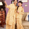 The Kenangan Raya Women Long Kebaya Top Gasing Print - Umbi