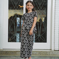The Lumiere Collection Girl Amelia Kurung Set in Black Teardrop Lace - Umbi