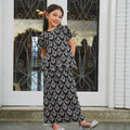 The Lumiere Collection Girl Amelia Kurung Set in Black Teardrop Lace - Umbi