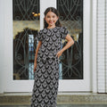 The Lumiere Collection Girl Amelia Kurung Set in Black Teardrop Lace - Umbi
