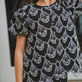 The Lumiere Collection Girl Amelia Kurung Set in Black Teardrop Lace - Umbi