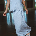 The Lumiere Collection Girl Amelia Kurung Set in Powder Blue Lace - Umbi