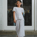 The Lumiere Collection Girl Amelia Kurung Set in Snow White Lace - Umbi