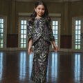 The Lumiere Collection Girl Sofia Kurung Set in Brocade Jade Black - Umbi