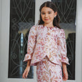 The Lumiere Collection Girl Sofia Kurung Set in Brocade Rose Gold - Umbi